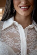 CAMISA BRANCA EM RENDA IMPERIAL - Image 2