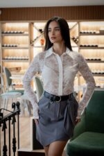 CAMISA BRANCA EM RENDA IMPERIAL - Image 4