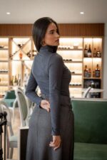 SAIA CINZA DE ALFAIATARIA COM FIVELA IMPERIAL - Image 4