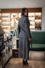 SAIA CINZA DE ALFAIATARIA COM FIVELA IMPERIAL - Image 5