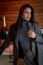 CAMISOLA CANELADA GOLA ALTA CINZA DIXIE - Image 2