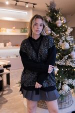 CARDIGAN PRETO COM BRILHO IMPERIAL