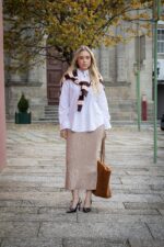 SAIA DE MALHA BEGE DIXIE - Image 3