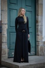 SAIA PRETA COM DRAPEADO E ARGOLA DOURADA IMPERIAL - Image 2