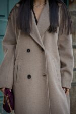 SOBRETUDO CASTANHO CLARO DE LÃ RINASCIMENTO - Image 4