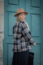 BLAZER PADRÃO TARTAN BEGE E PRETO DIXIE - Image 3