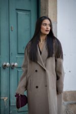 SOBRETUDO CASTANHO CLARO DE LÃ RINASCIMENTO - Image 5