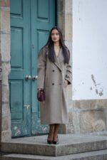 SOBRETUDO CASTANHO CLARO DE LÃ RINASCIMENTO - Image 2