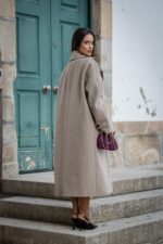 SOBRETUDO CASTANHO CLARO DE LÃ RINASCIMENTO - Image 6