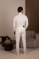 CALÇA BOMBAZINA TRESPASSE COM FIVELA CRU ZOLF - Image 3