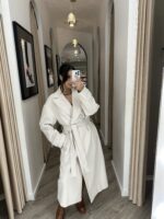 SOBRETUDO COM CINTO BEGE CLARO RINASCIMENTO