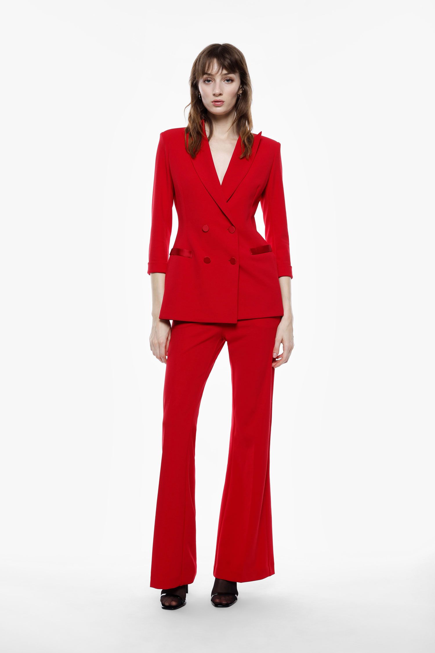 01365_P3E9KAW_IF BLAZER VERMELHO COM LAÇO NA MANGA IMPERIAL - Image 1