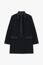 VESTIDO BLAZER PRETO COM GRAVATA IMPERIAL - Image 3