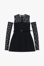 VESTIDO PRETO COM RENDA E MANGAS AMOVÍVEIS IMPERIAL - Image 10