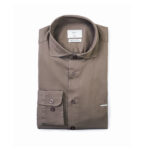 CAMISA GOLA ITALIANA SLIM FIT TAUPE ZOLF - Image 2
