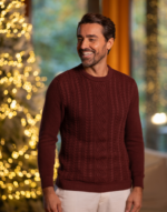 CAMISOLA TRICOT TRANÇADA BORGONHA ZOLF