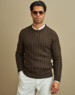 CAMISOLA TRICOT DUPLA TRANÇA CACAU ZOLF