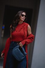 TOP CROP EM TRICÔ TELHA SAHOCO