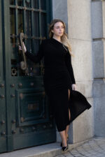 VESTIDO ASSIMÉTRICO COM MICROBRILHOS SAHOCO - Image 5