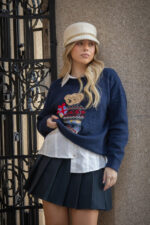 SAIA CINZA PLISSADA COM CINTO DE CORRENTE PONTO CHIC