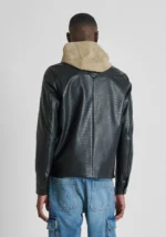 CASACO BOMBER PRETO EM EFEITO CROCO ANTONY MORATO - Image 2