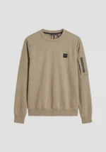 SWEAT BEGE AREIA COM ZIP ANTONY MORATO