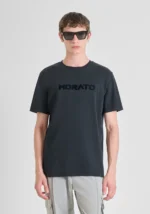 T-SHIRT REGULAR FIT AZUL COM LOGÓTIPO ANTONY MORATO