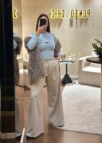 TOP TRICOT TEXTURADO AZUL CLARO SAHOCO - Image 2