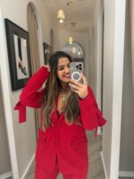 CALÇA VERMELHA DE CORTE CLÁSSICO IMPERIAL - Image 5