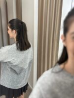 CAMISOLA DE MALHA DUPLO CINZA PONTO CHIC - Image 5