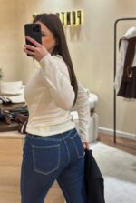 CALÇA DE GANGA WIDE LEG COM BAINHA DESFIADA PONTO CHIC - Image 3