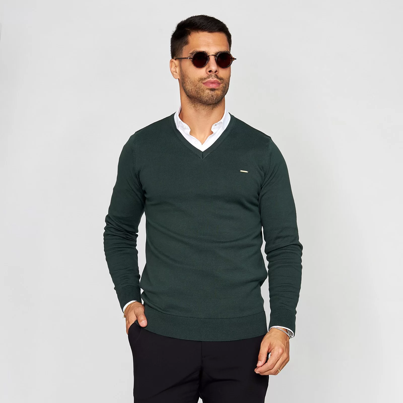 ZOLF-01 CAMISOLA TRICOT DECOTE V VERDE ZOLF - Image 1