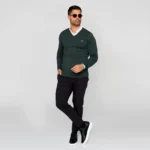 CAMISOLA TRICOT DECOTE V VERDE ZOLF - Image 2