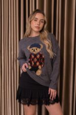 CAMISOLA CINZA COM URSO DIXIE - Image 2