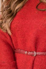 CAMISOLÃO DE MALHA VERMELHO PONTO CHIC - Image 3