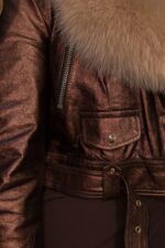 CASACO DE PELE COM GOLA E PUNHOS EM PELO FLO&CLO - Image 4