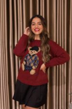 CAMISOLA BORDO COM URSO DIXIE