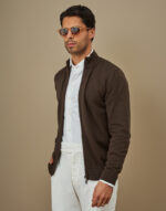 CASACO TRICOT DUPLOI FECHO CACAU ZOLF - Image 3