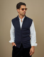 COLETE TRICOT FECHO DUPLO CURSOR AZUL ZOLF