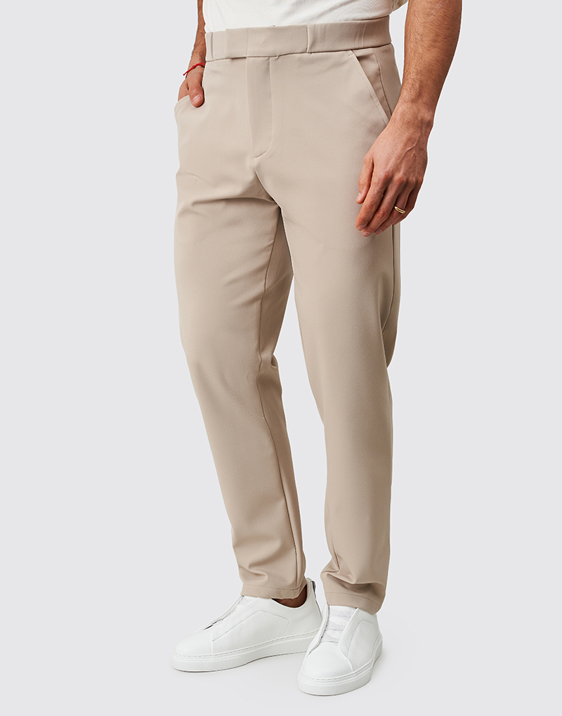 261718000_Calca-Tecido-Tecnico_taupe_0301 CALÇA COM TECIDO TÉCNICO RELAXED FIT TAUPE ZOLF - Image 1