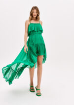 VESTIDO VERDE ASSIMÉTRICO LANÇA PERFUME