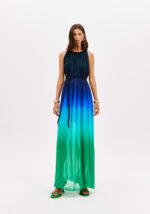 VESTIDO COMPRIDO PLISSADO DEGRADÉ COM CORDÃO LNÇA PERFUME - Image 2