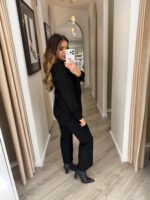 CONJUNTO PRETO DE CAMISOLA E CALÇA PONTO CHIIC - Image 2