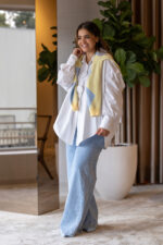 CALÇAS DE GANGA AZUL CLARO PONTO CHIC - Image 2