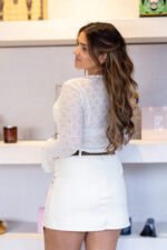 SAIA CRU COM CINTO CASTANHO PONTO CHIC - Image 5