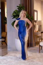 VESTIDO DEGRADÉ AZUL LANÇA PERFUME