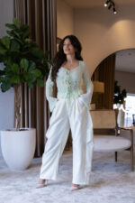 CALÇA CREME BAGGY PONTO CHIC - Image 2