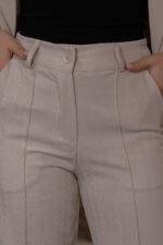 CONJUNTO BEGE BLAZER E CALÇA ALFAIATARIA PONTO CHIC - Image 6