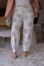 CALÇA FLORAL EM TONS ROSA E VERDE DIXIE - Image 4