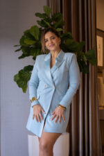 VESTIDO BLAZER AZUL CÉU IMPERIAL